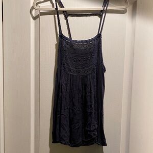 American Eagle Outfitters Dark Blue Lace Camisole